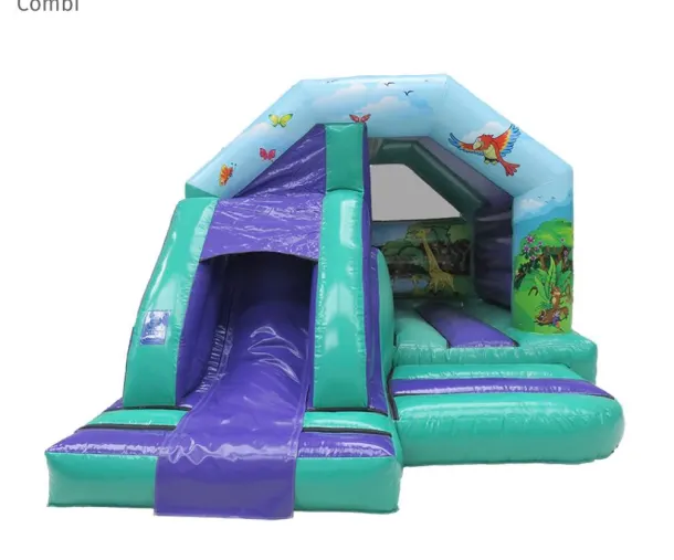 Jungle Front Slide Combi Castle