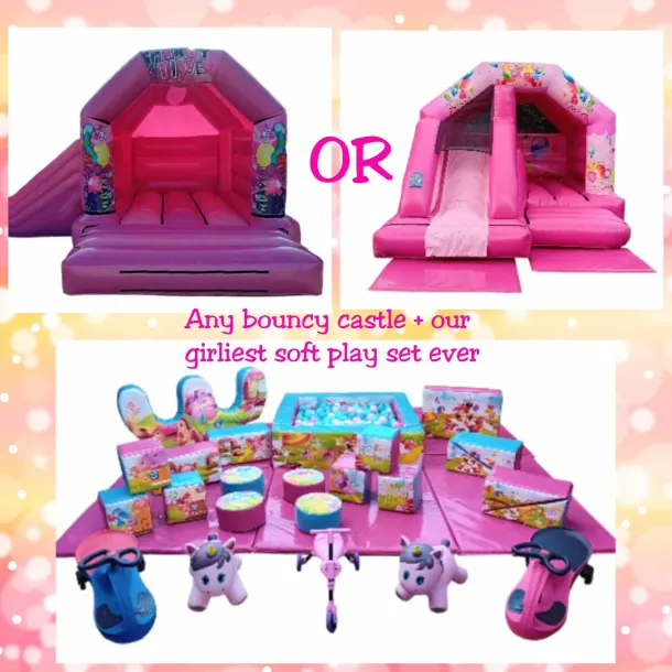 Girliest Pink Party Package With Ride-ons