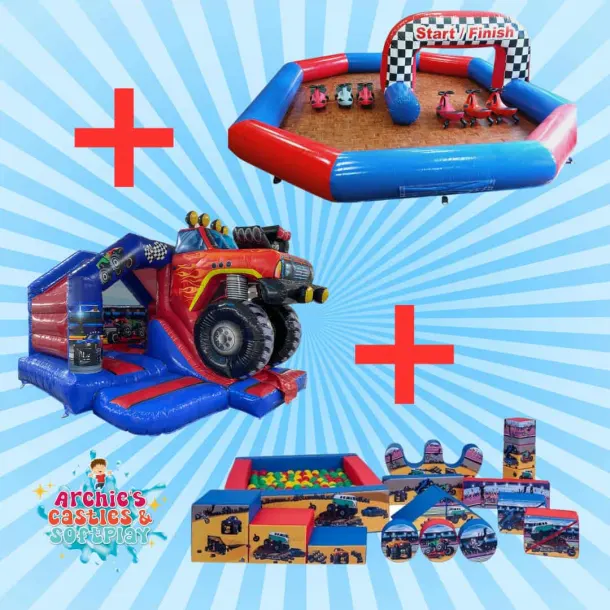 Didi Car Track Monster Truck And Soft Play