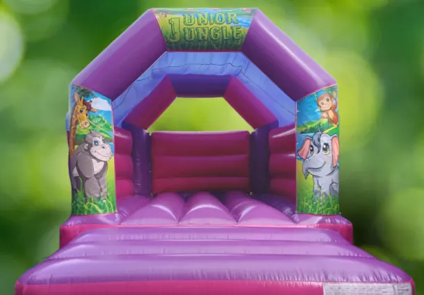 Pink Purple Bouncy Castle 11x15 Jungle Theme