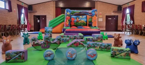 Dinosaur Bouncy Castle Soft Play Package D