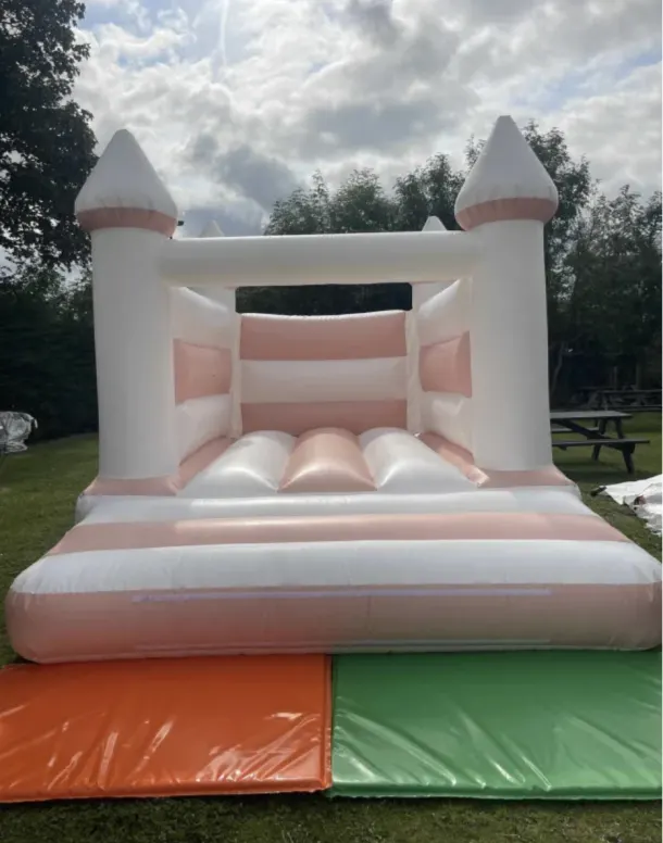 White And Peach Castle