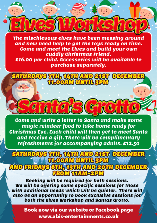 Elves Workshop - Saturday 21st December