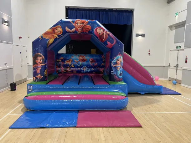 Mermaid Bouncy Castle With Side Slide