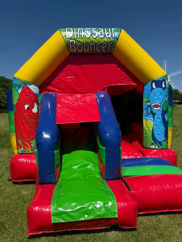 Dinosaur Themed Multicoloured Bounce And Slide