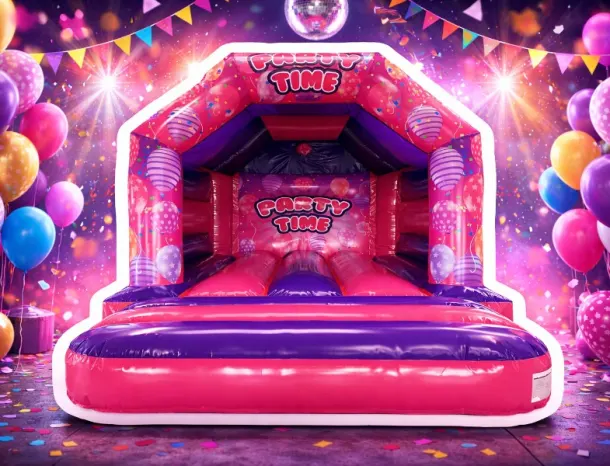 Pink Party Time Castle