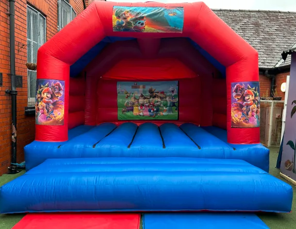 18ft X 15ft Blue And Red Castle - Mario Theme