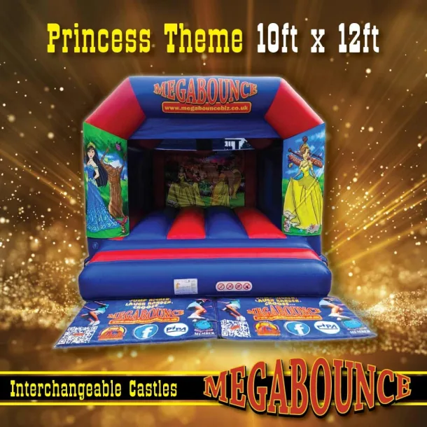10ft X 12ft Princess Themed Bouncy Castle