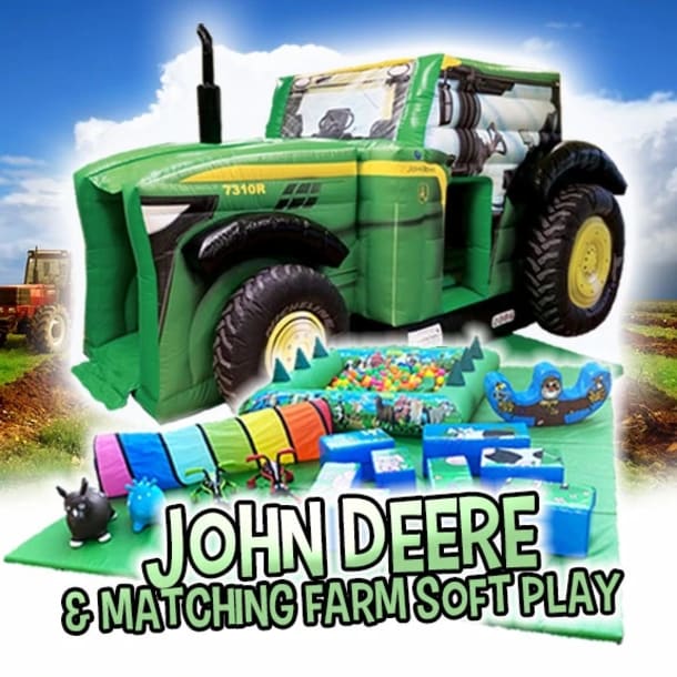 John Deere Tractor And Matching Jungle Soft Play