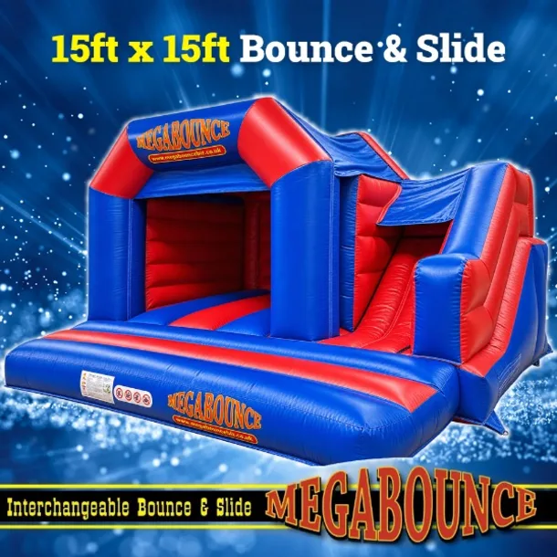 15ft X 15ft Megabounce Bouncy Castle With Slide