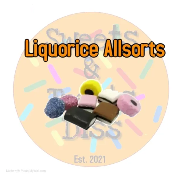 100g Taveners Liquorice Allsorts