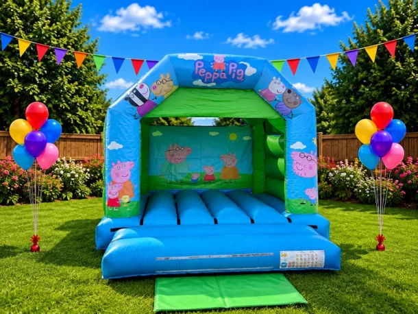 Party Time A Frame Blue Green