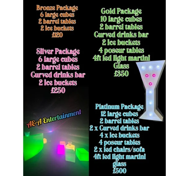 Led Furniture - Bronze Package