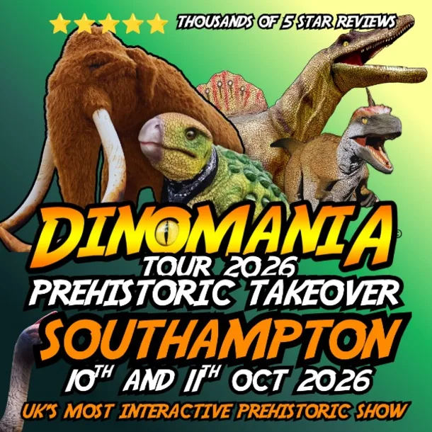 Dinomania Prehistoric Takeover Southampton