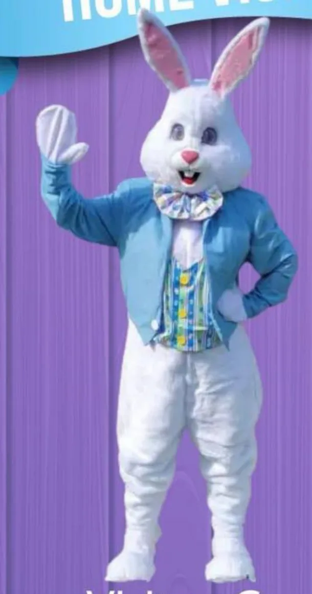 Manned Easter Bunny Mascot Hire