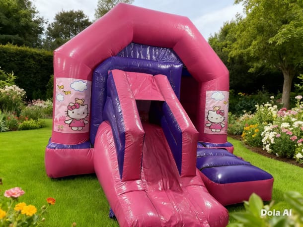 Pink And Purple Combo Castle - Hello Kitty