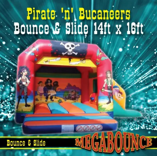 14ft X 16ft Pirate N Bucaneers Bounce And Slide