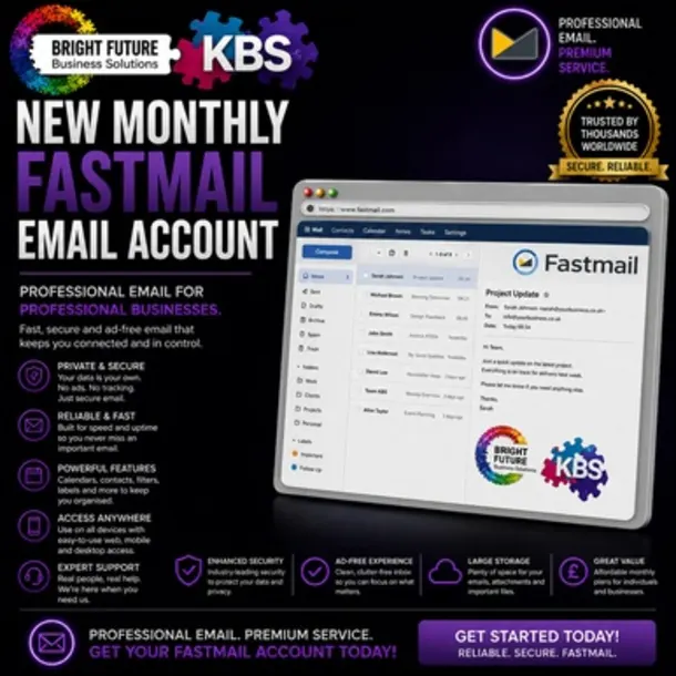 New Monthly Fastmail Email Account