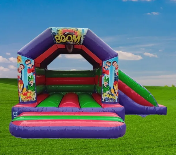 Purple Themed Side Slide - Heroes