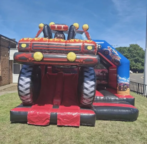 Monster Truck Double Lane Slide Hire