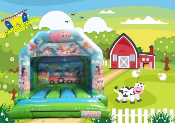 Old Mcdonalds Farm Bouncy Castle