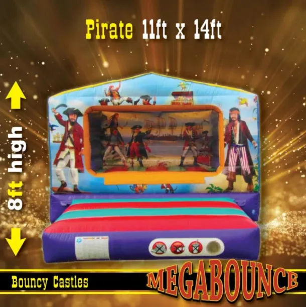 11ft X 14ft Pirate Bouncy Castle
