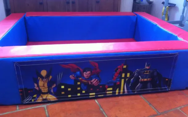 Super Hero Soft Play Ball Pool 5ft X 5ft