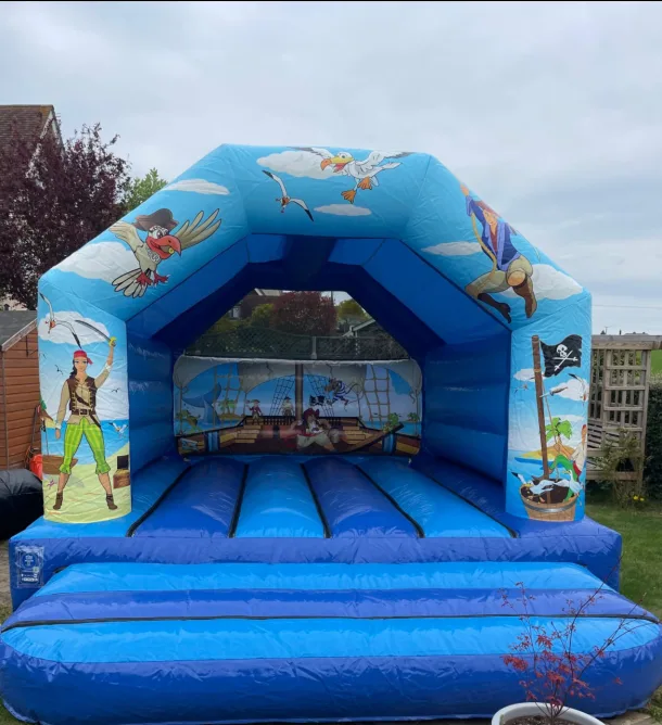 Blue Pirate Bouncy Castle