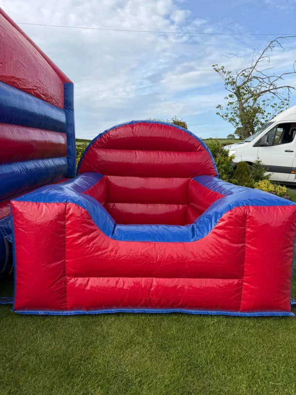 Red And Blue Inflatable Ball Pit Hire