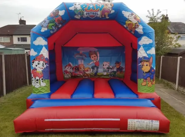 Paw Patrol Blue And Red Bouncy Castle