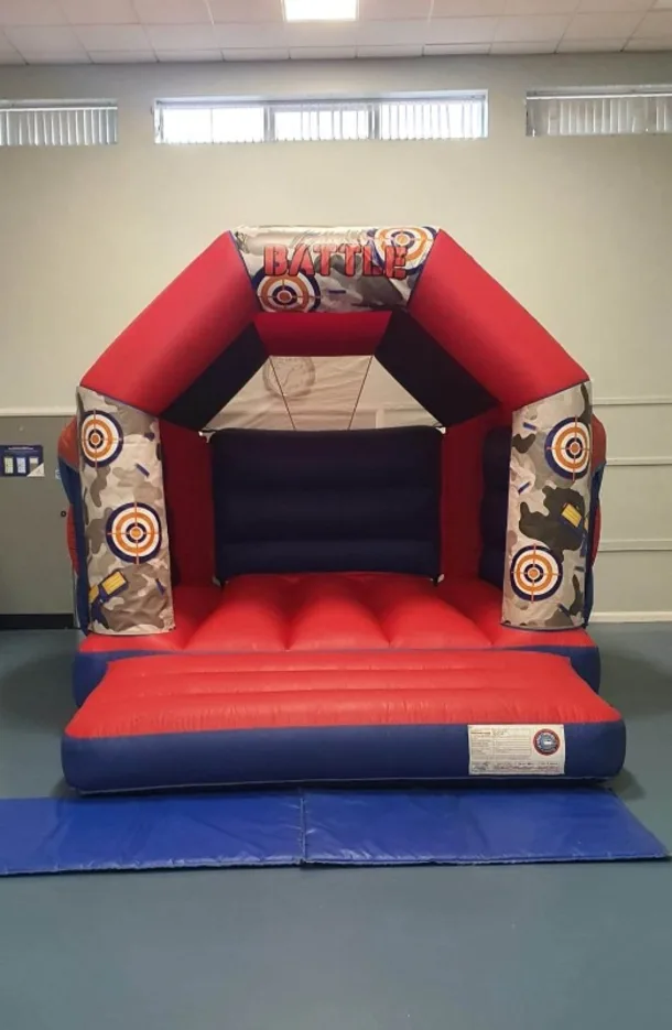 Red And Blue Nerf Bouncy Castle