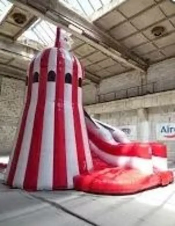 30ft Helter Skelter Inflatable Slide For Hire