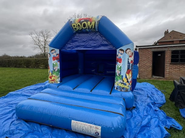 Blue Disco Castle Super Hero