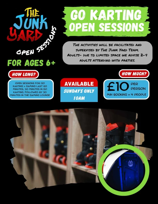 The Junk Yard Bookings - Go Karting Open Session