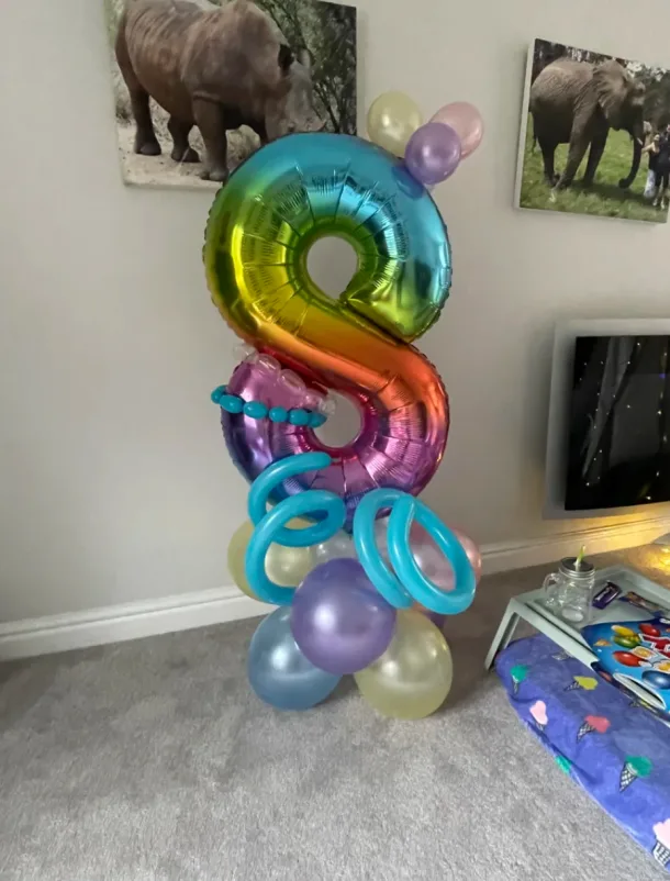 Single Balloon Number Tower