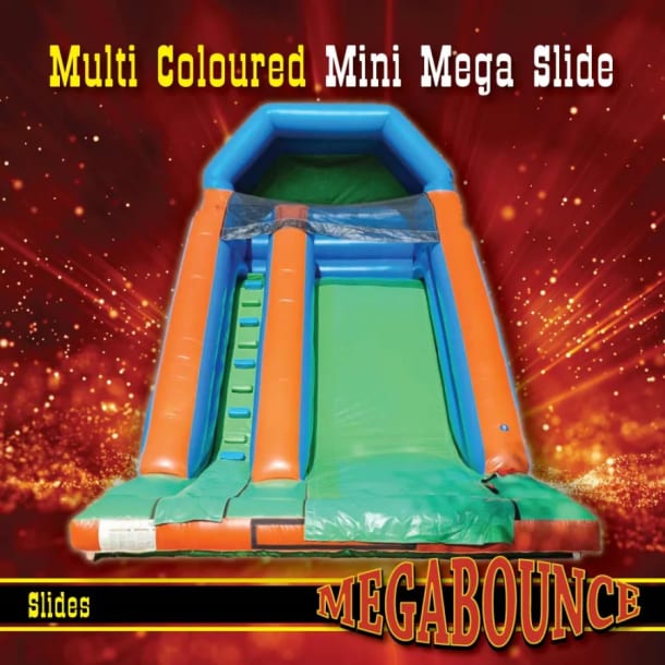 18ft Multi Coloured Mini Mega Slide