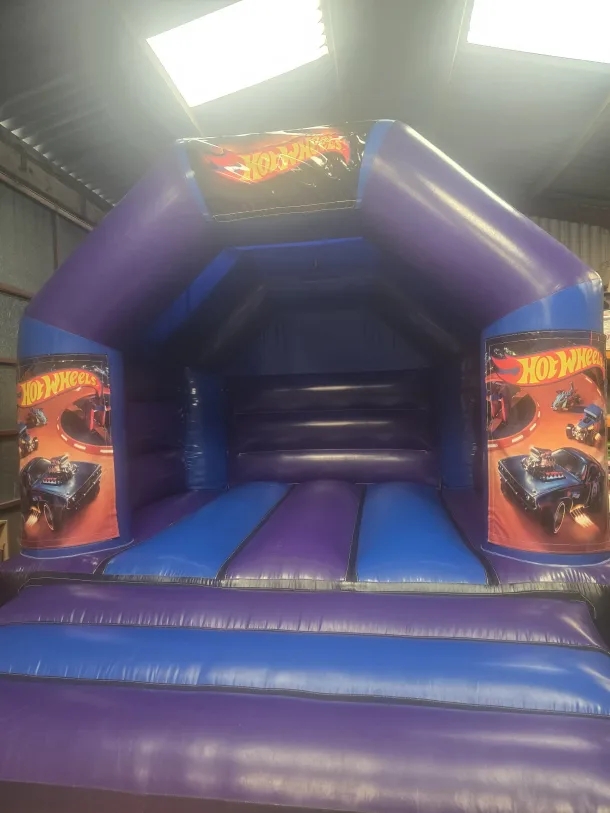 Blue And Purple A Frame Bouncy Castle Hotwheels