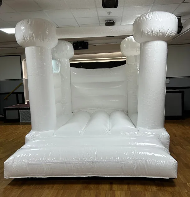 White 10ft X 12ft Bouncy Castle