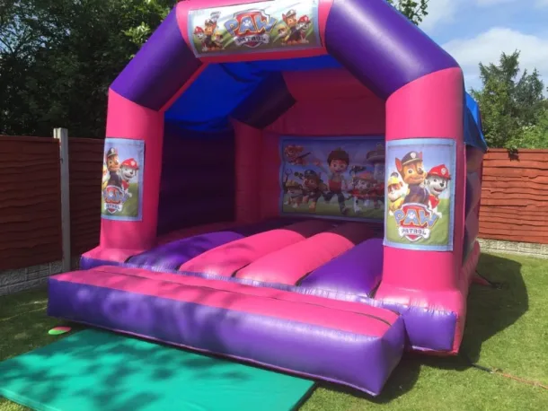 15ft X 12ft Pink And Purple Castle - Paw Patrol Theme