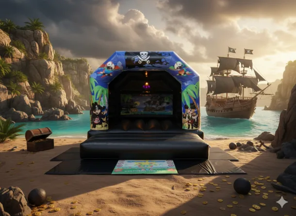 Pirates Disco Bouncy Castle