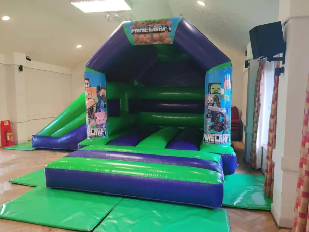 Minecraft Green And Purple Castle With Side Slide