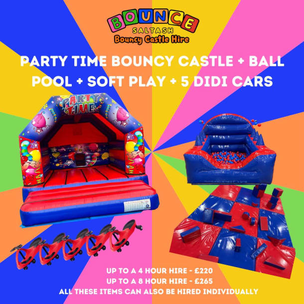 Party Time Bouncy Castle Ball Pool Soft Play And Didi Car Package
