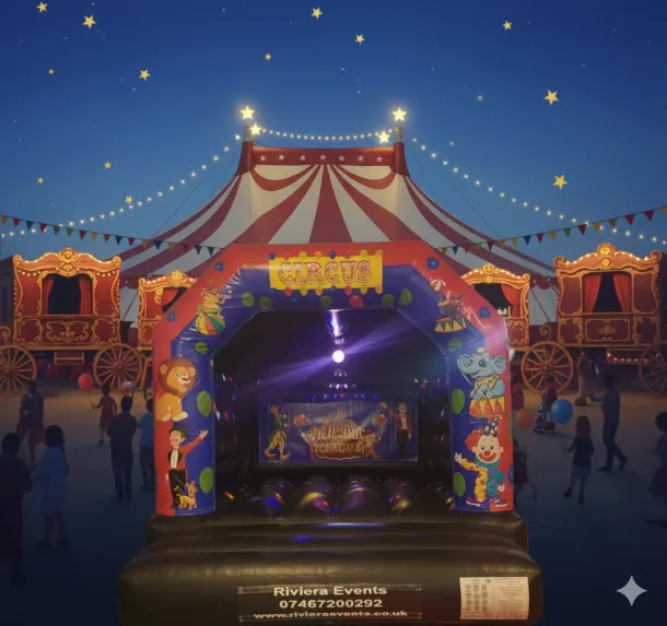 Circus Disco Bouncy Castle
