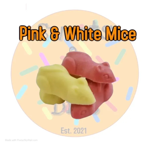 100g Pink And White Mice