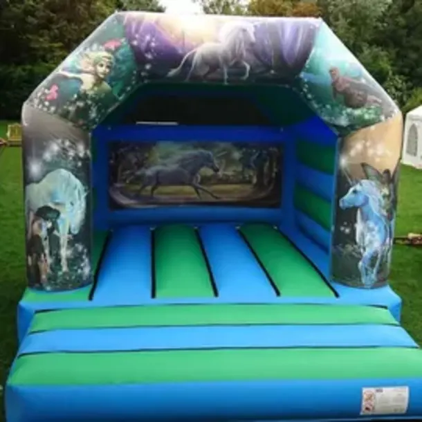 Unicorns And Fairies Disco Bouncy Castle