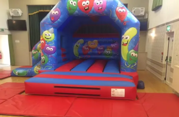 Smiley Balloons Bouncy Castle