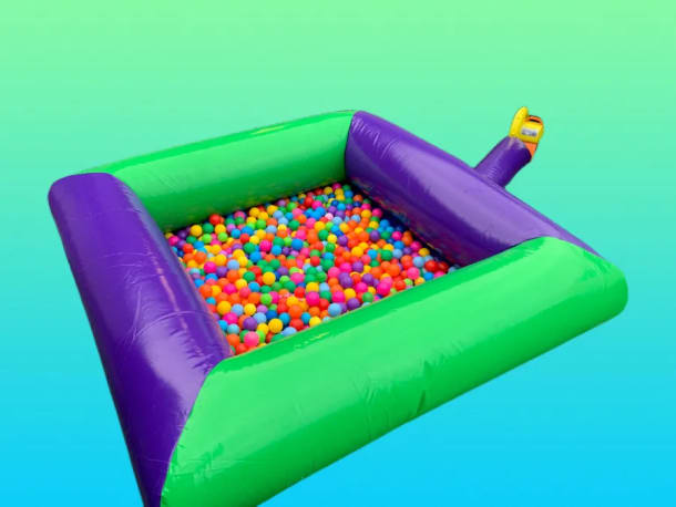 7ft X 7ft Green-purple Ball Pond