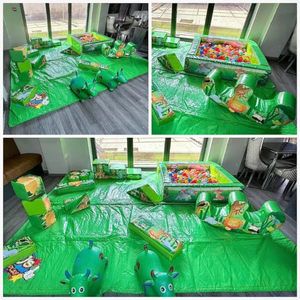 18 Piece Soft Play Shape Kit - Jungle Junior