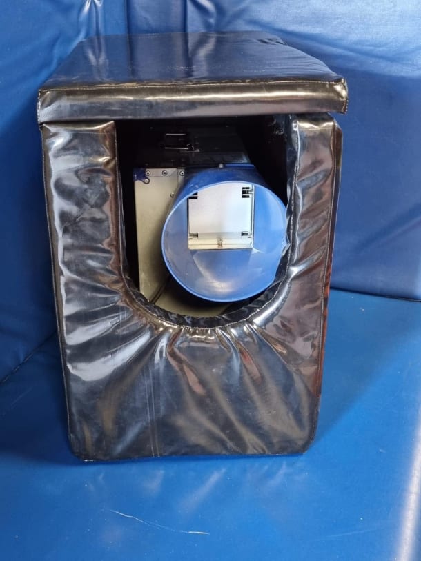 Blower Silencer Lets Bounce Devon, Bouncy Castle Hire Children/Adult