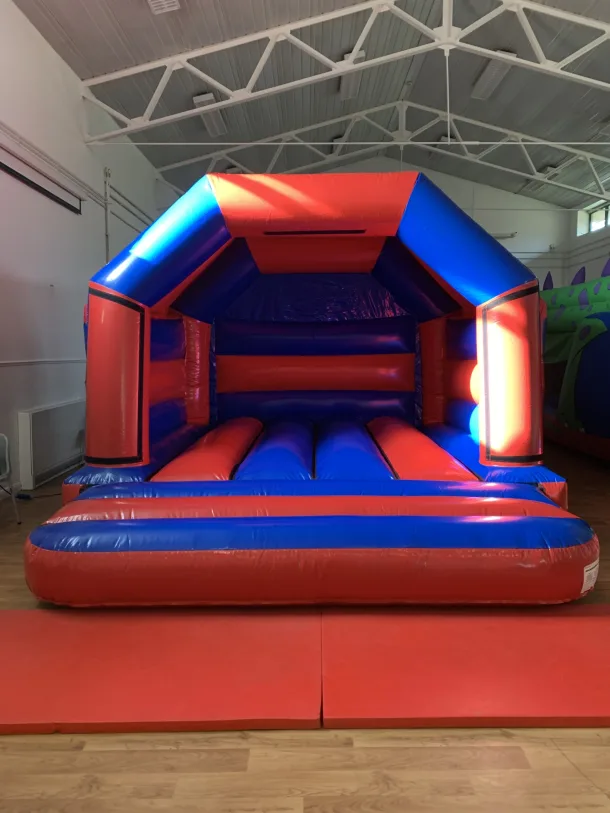 Blue And Red A Frame Castle